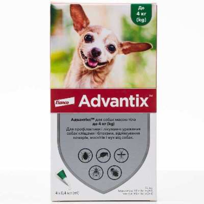 Advantix (Адвантикс) by Elanco - Капли от блох и клещей для собак (1 пипетка)