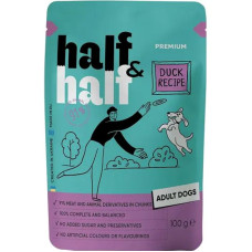 Корм вологий HalfHalf Duck in Gravy for Adult Dogs шматочки качки в соусі для дорослих собак 