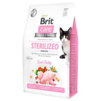 Brit Care Cat Grain-Free Sterilized Sensitive - Dry grain-free food with rabbit for adult sterilized cats with a sensitive digestive system
