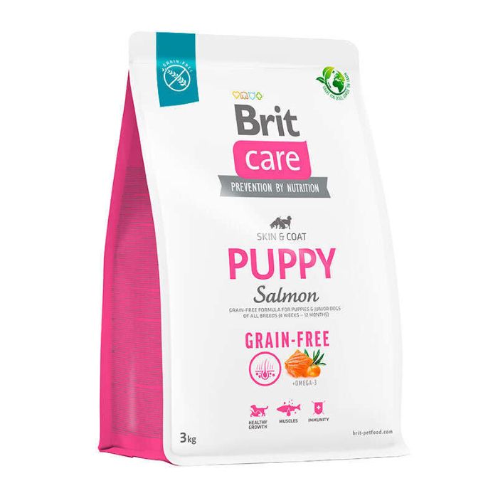 Brit Care Dog Grain-free Puppy Salmon - Dry grain-free food with salmon for puppies