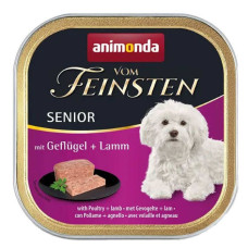 Animonda (Анімонда) Vom Feinsten Senior with Poultry Lamb – Консервований корм з птицею та ягням для собак похилого віку (паштет