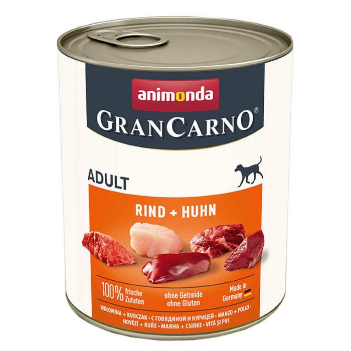 Animonda (Анимона) GranCarno Adult Beef Chicken – Консервированный корм с говядиной и курицей для собак