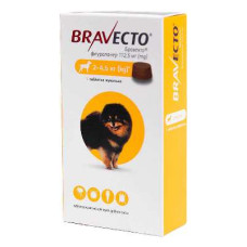Bravecto (Бравекто) by MSD Animal Health - Протипаразитарні жувальні таблетки від бліх і кліщів для собак (1 таблетка)
