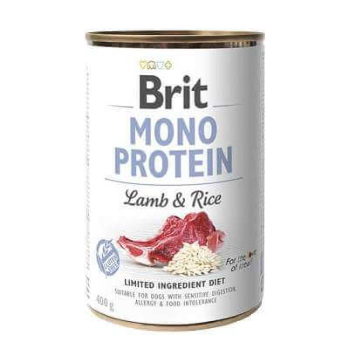 Brit Mono Protein Lamb and Rice - Canned food for dogs with lamb and rice