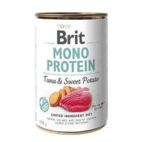 Brit Mono Protein Tuna & Sweet Potato – монопротеїновий вологий корм з тунцем та бататом (400 г)