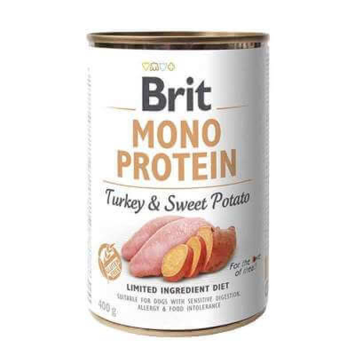 Brit Mono Protein Turkey & Sweet Potato - Canned food for dogs with turkey and sweet potato