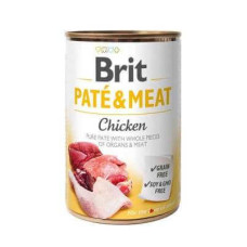 Brit (Брит) PATE and MEAT Chicken - Консервированный корм с курицей для собак