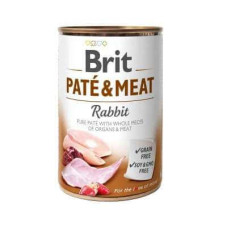 Brit (Брит) PATE and MEAT Rabbit - Консервированный корм с кроликом для собак