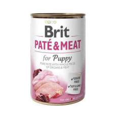 Brit (Брит) PATE & MEAT for Puppy - Консервированный корм с курицей и индейкой для щенков