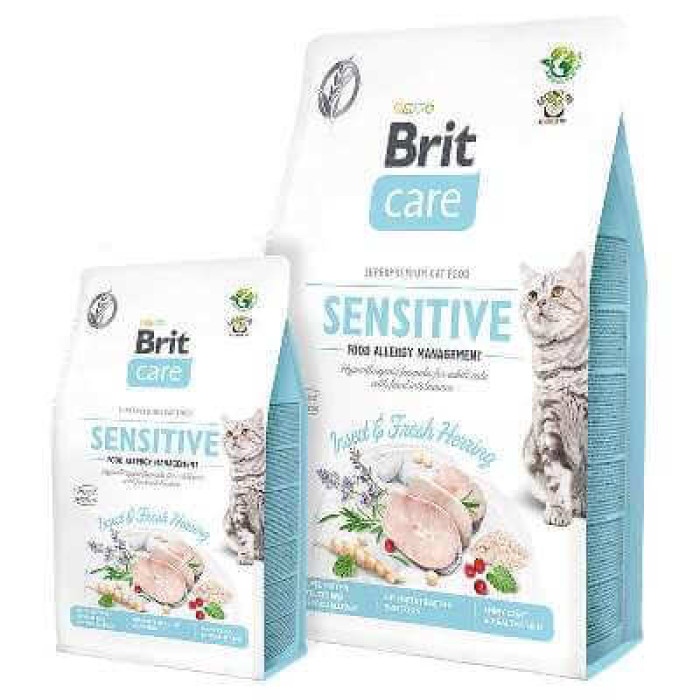 Brit Care Cat Grain Free Insect для дорослих котів з харчовою непереносимістю з комахами та рибою