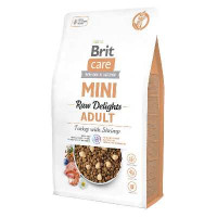 Brit Care Mini Raw Delights Turkey with Shrimp - Сухий беззерновий корм з індичкою та креветкою для дорослих собак малих порід