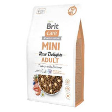 Brit Care Mini Raw Delights Turkey with Shrimp - Сухой беззерновой корм с индейкой и креветкой для взрослых собак малых пород