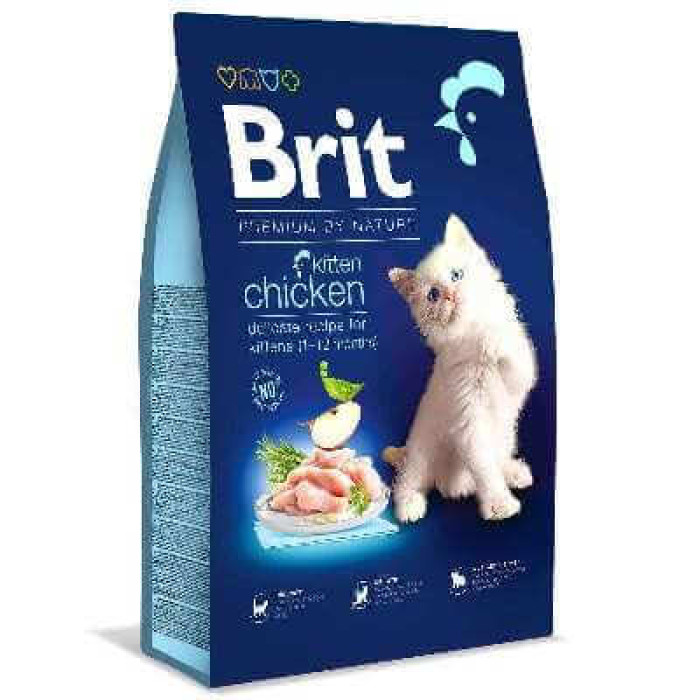 Brit Premium by Nature Cat Kitten Chicken - Сухий корм з куркою для кошенят всіх порід