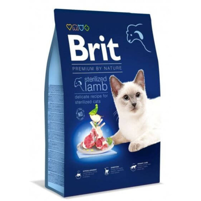Brit Premium by Nature Cat Sterilized Lamb для стерилізованих котів з ягням