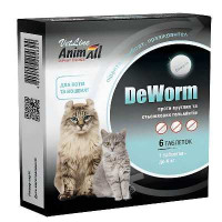 DeWorm (ДеВорм) by AnimAll VetLine - Антигельмінтний препарат для кішок і кошенят (таблетки)