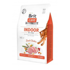 Brit Care Cat Grain-Free Indoor Anti-stress - Сухий беззерновий корм з куркою для дорослих котів, які мешкають в приміщенні