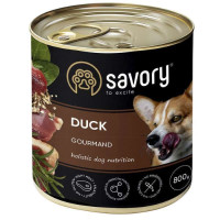 Savory Dog Gourmand Duck - Wet food with duck for adult gourmet dogs of all breeds