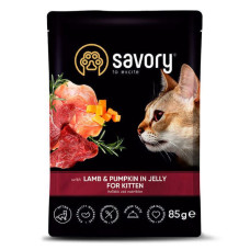 Savory Lamb and Pumpkin in Jelly for Kitten - Вологий корм з ягням та гарбузом в желе для кошенят