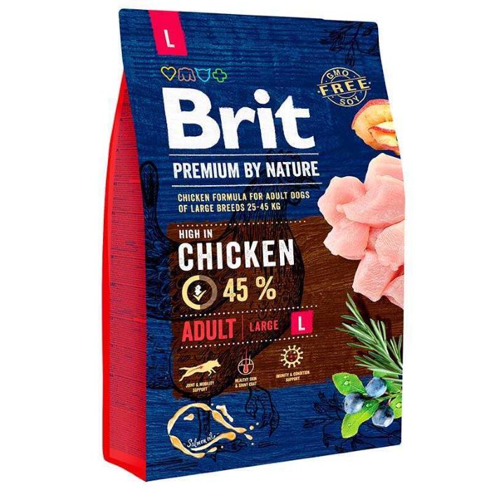 Brit Premium by Nature Adult Large Chicken dry food for adult large breed dogs with chicken 3 kg