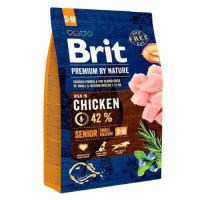 Brit Premium by Nature SENIOR S+M - Сухой корм с курицей для маленьких собак мелких и средних пород