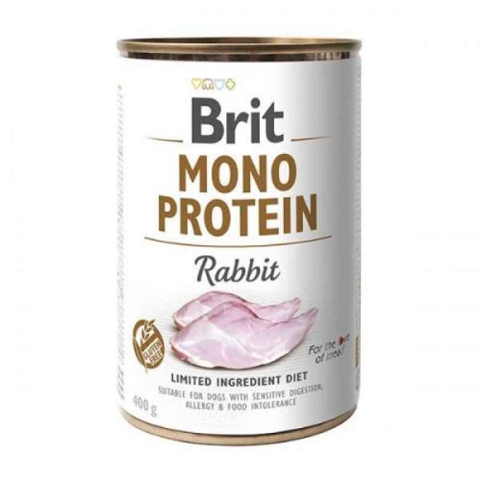 Brit (Брит) PATE & MEAT Duck - Консервированный корм с уткой для собакBrit (Брит) Mono Protein Rabbit - Консервы для собак с кроликом