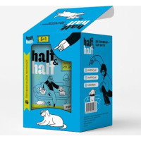 Half and Half "5+1" wet food set for puppies, pieces with turkey in sauce, pouches, 6 pcs*100 g
