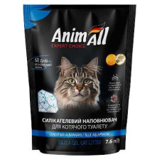 AnimAll Cat Litter Blue Aquamarine — силікагелевий наповнювач для котячого туалету