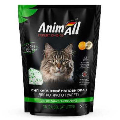 AnimAll Cat Litter Green Emerald — силікагелевий наповнювач для котячого туалету