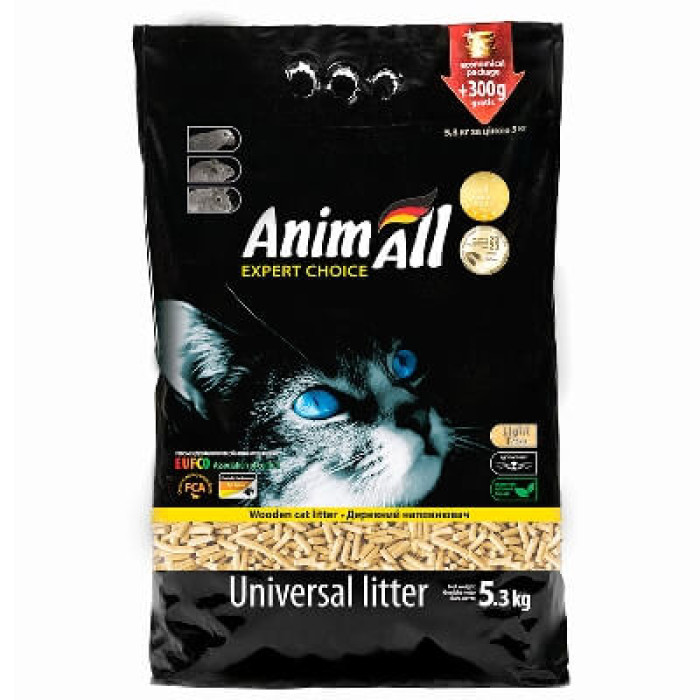 AnimAll Expert Choice Universal Litter — деревний поглинаючий наповнювач