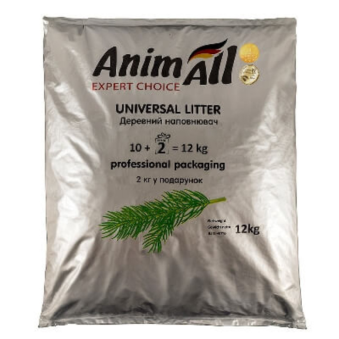 AnimAll Expert Choice Universal Litter — деревний поглинаючий наповнювач