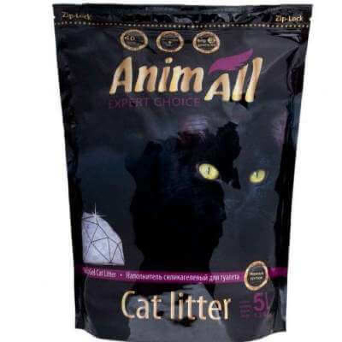 AnimAll Premium Edition Purple Amethyst — силікагелевий наповнювач для котячого туалету