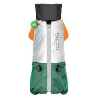 Pet Fashion Marlie Dog Raincoat (Gray/Green)
