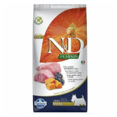 Farmina Pumpkin GF Dog Lamb Blueberry Adult Mini Беззерновой сухий корм з ягням, гарбузом та чорницею для дорослих собак дрібних порід
