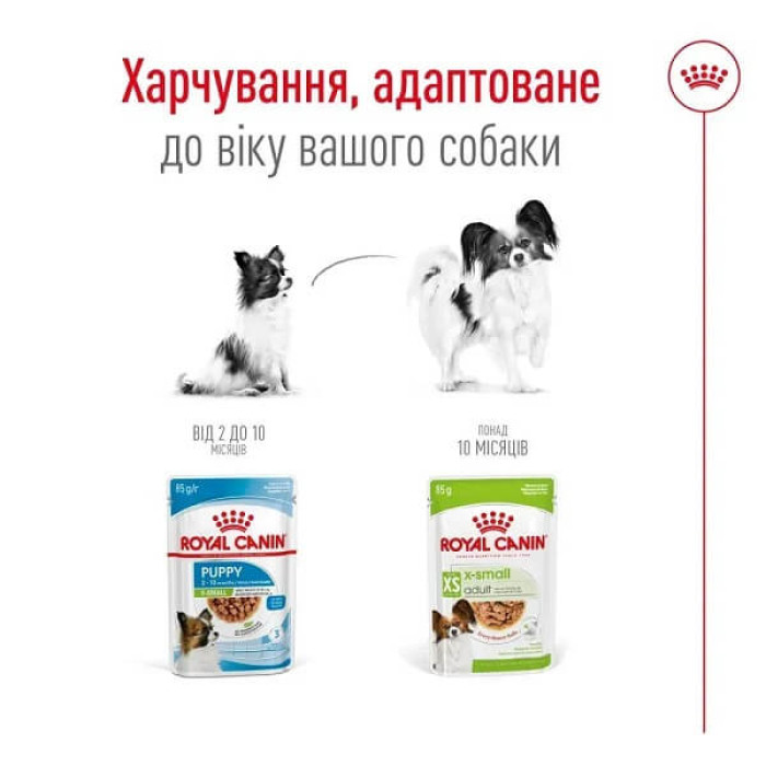 Вологий корм для собак Royal Canin X-Small Adult pouch 85 г