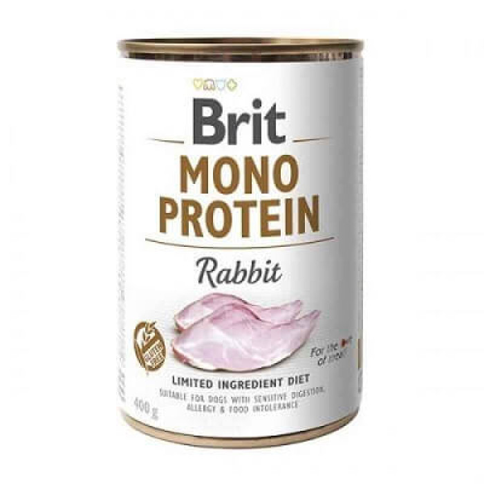 Brit (Бріт) Mono Protein Rabbit - Консерви для собак із кроликом