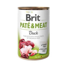 Brit (Брит) PATE and MEAT Duck - Консервированный корм с уткой для собак